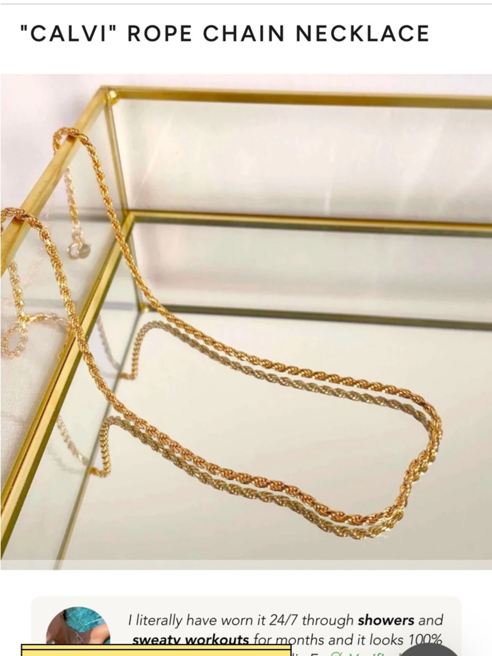 NWT Atolea Calvi rope chain bracelet and necklace bundle - Picture 7 of 12